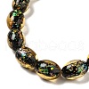 Handmade Dichroic Foil Glass Beads Strands DICH-U001-12C-3