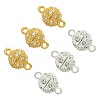 20 Sets 2 Colors Brass Magnetic Clasps KK-CJ0001-85-1