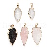 Natural Gemstone Pendants G-Q490-A-M-1