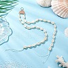 Natural Cowrie Shell Pendant Decorations HJEW-JM03040-2