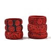 Chinese Style Cinnabar Bangles BJEW-U036-02-4