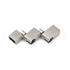 304 Stainless Steel Snap Lock Clasps STAS-U055-02B-P-2