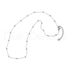 304 Stainless Steel Ball Cable Chain Necklaces NJEW-JN05166-02-4