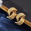 304 Stainless Steel Stud Earrings for Women EJEW-A125-75G-2