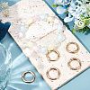 SUNNYCLUE 30Pcs Alloy Spring Gate Rings FIND-SC0009-08-4