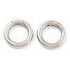 Non-Tarnish 316 Stainless Steel Spring Gate Rings STAS-M296-01P-B-01-2
