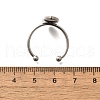 304 Stainless Steel Open Cuff Ring Components X-STAS-M057-01F-P-3