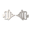 Non-Tarnish 304 Stainless Steel Pendants STAS-L020-027P-1
