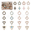 Alloy Enamel Pendants ENAM-TA0002-05G-1