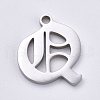 304 Stainless Steel Pendants STAS-CJC0001-22Q-1