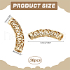   30Pcs Alloy Curved Tube Beads FIND-PH0022-67B-2
