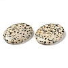 Mother's Day Gifts Natural Dalmatian Jasper Worry Stone for Anxiety Therapy G-B036-01J-3