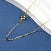 Brass Cable Chain Necklaces for Women Men NJEW-Z068-02G-01-3