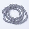 Electroplate Transparent Glass Beads Strands EGLA-A034-T8mm-X03-2