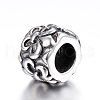 316 Surgical Stainless Steel European Beads STAS-G106-10AS-2