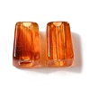 Opaque Two-tone Acrylic European Beads OACR-G015-05-3