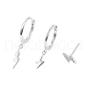 3Pcs S925 Sterling Silver Lightning Bolt Earring Sets ZH5112-2-4