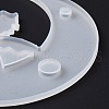 DIY Animal on the Crescent Moon Big Pendant Silhouette Silicone Molds DIY-F125-01-5