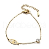 201 Stainless Steel Cable Chain Bracelets BJEW-H205-01B-G-4