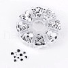 Black & White Plastic Wiggle Googly Eyes Buttons DIY Scrapbooking Crafts Toy Accessories with Label Paster on Back KY-X0007-B-3