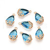 Transparent Glass Pendants GLAA-T007-05A-1