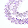 Electroplate AB Color Plated Glass Beads Strands EGLA-B004-02A-NA01-3