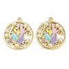 Rack Plating Alloy Enamel Pendants FIND-Q099-08A-01-1