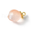 Peach Opaque Resin 3D Fruit Pendants RESI-V002-03C-2