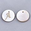 Natural Freshwater Shell Pendants X-SHEL-N027-04A-1