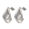 304 Stainless Steel Teardrop Stud Earrings for Women EJEW-S237-07-1