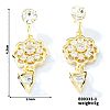 Cute Hollow Out Flower Stud Earrings with Rhinestones PX4144-1-1