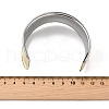 304 Stainless Steel Cuff Bangles BJEW-Z127-01GP-3