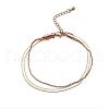 Stainless Steel Double Strand Anklets for Women WG18C2B-64-1