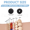   100Pcs 2 Colors Pave Disco Ball Beads RB-PH0001-27-2