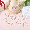 CHGCRAFT 20Pcs 2 Colors Zinc Alloy Pendants FIND-CA0009-51-5
