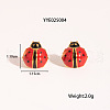 Ladybug Stainless Steel Enamel Stud Earring for Women ZG3114-2-1
