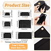 WADORN 6pcs 6 style Wool Felt Bag Organizer Inserts FIND-WR0008-26-2