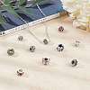 SUNNYCLUE Antique Silver Plated Alloy European Beads MPDL-SC0001-01-5