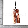 Natural Red Rainbow Jasper Pendants G-L617-I06-10x48mm-3