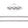 Tarnish Resistant 304 Stainless Steel Rolo Chains STAS-O076-16-2