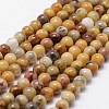 Natural Crazy Agate Beads Strands X-G-D840-70-4mm-1