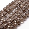 Natural Smoky Quartz Bead Strands G-G735-28-12mm-1