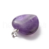 Natural Amethyst Pendants G-B042-02P-05-4