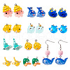 20Pcs 10 Styles Ocean Theme Resin Pendants FIND-TA0002-37-1