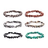 Gemstone Nuggets Beaded Stretch Bracelet for Women BJEW-JB08275-1