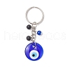 3Pcs Handmade Lampwork Evil Eye Keychains KEYC-JKC01252-02-4