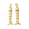 Rack Plating Brass Micro Pave Cubic Zirconia Pendants KK-M309-38F-G-1