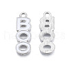 Rack Plating Alloy Enamel Pendants ENAM-T011-161-3