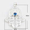 Brass Pendants KK-E286-S-NR-1