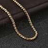 304 Stainless Steel Rope Chain Necklaces for Women NJEW-Q026-02G-3